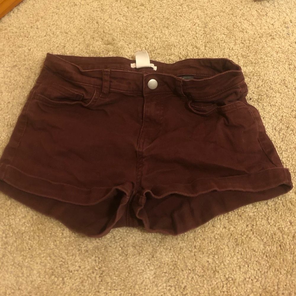 maroon shorts!